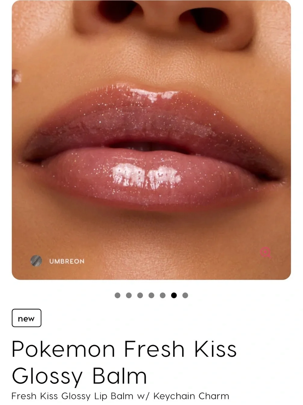 ColourPop Fresh Kiss Glossy Balm — Umbreon Sparkle (Black)